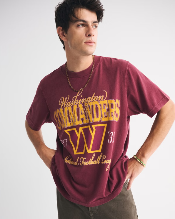 Washington Commanders Vintage Inspired Graphic Tee - Vintage NFL Fan Shirt