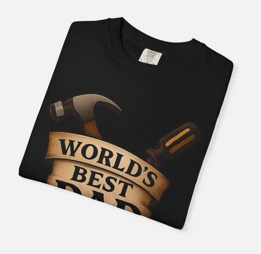 World's Best Dad tools and sports T-Shirt Father's Day tee