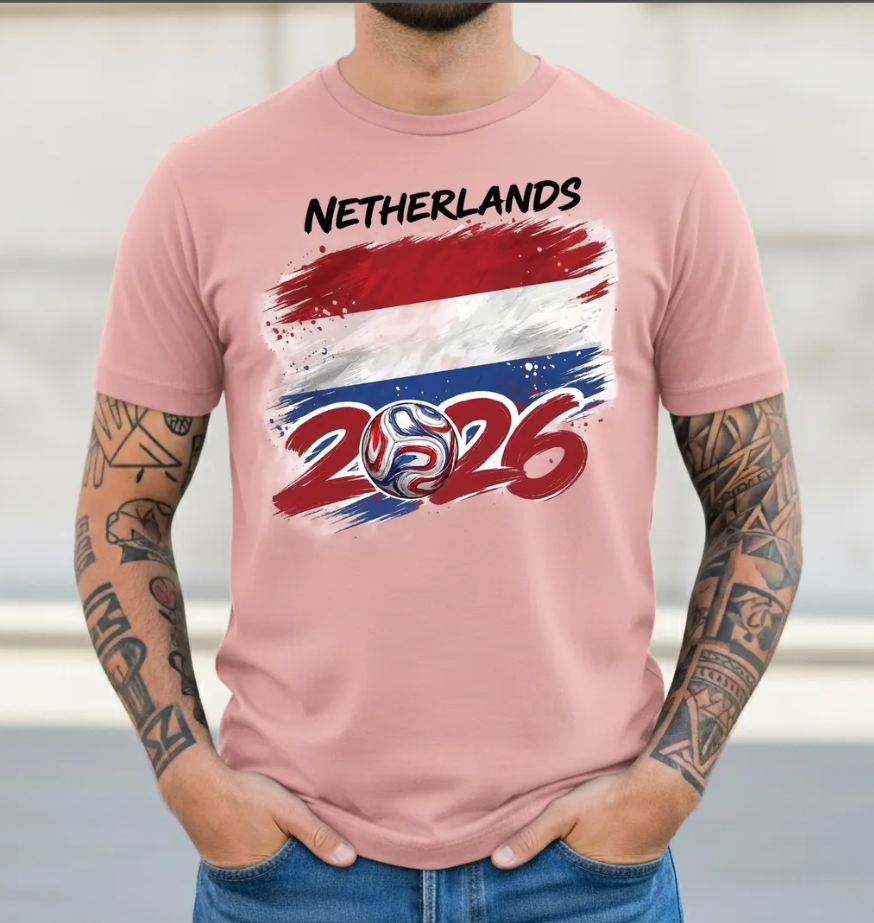 Netherlands 2026 Soccer Shirt, Global Soccer 2026 Netherlands T-shirt, Oranje Fan Gift, Holland Flag Football Tee, Soccer Lover Tee.