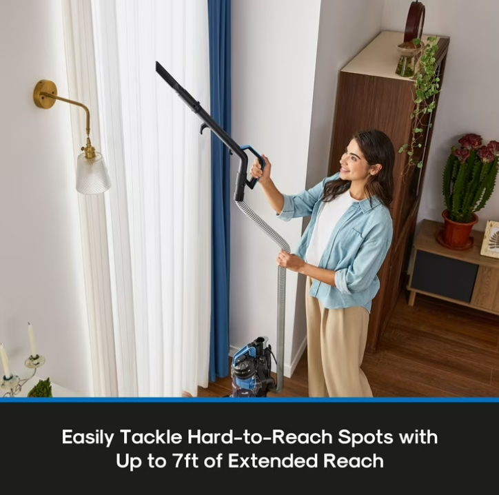 Mainstays Lightweight Bagless Upright Vacuum Cleaner with Brush and Crevice Tool