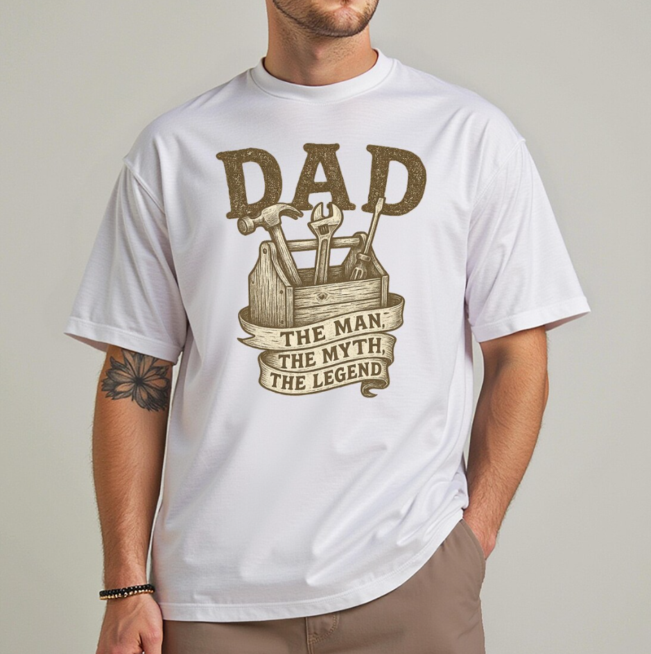 The Man The Myth The Legend Dad Toolbox Shirt | Vintage DIY Father’s Day Tee