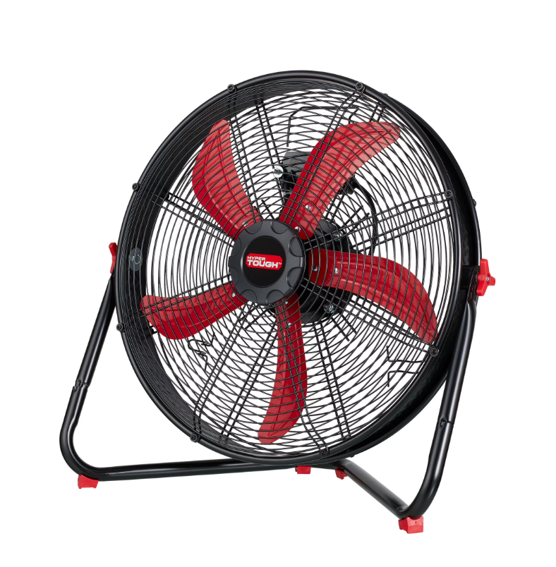 Hyper Tough 20-Inch HV Sealed Motor Drum Fan with 3-Speed Control, Wall Mountable