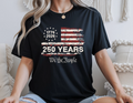 America 250th Anniversary Shirt Patriotic American Flag Independence Day Tee