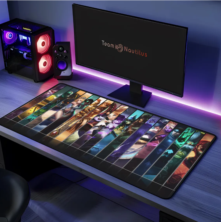 League of Legends Support Heroes Desk Mat Gaming Mousepad