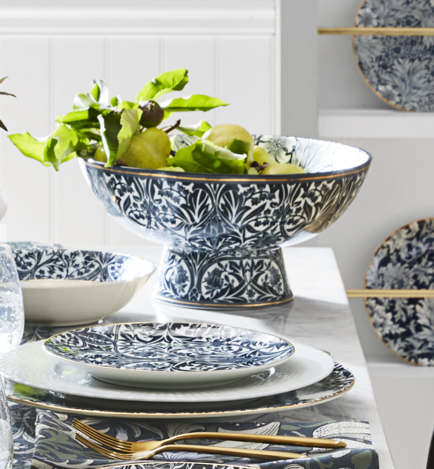 Morris & Co. x Williams Sonoma Bluebell Fruit Bowl