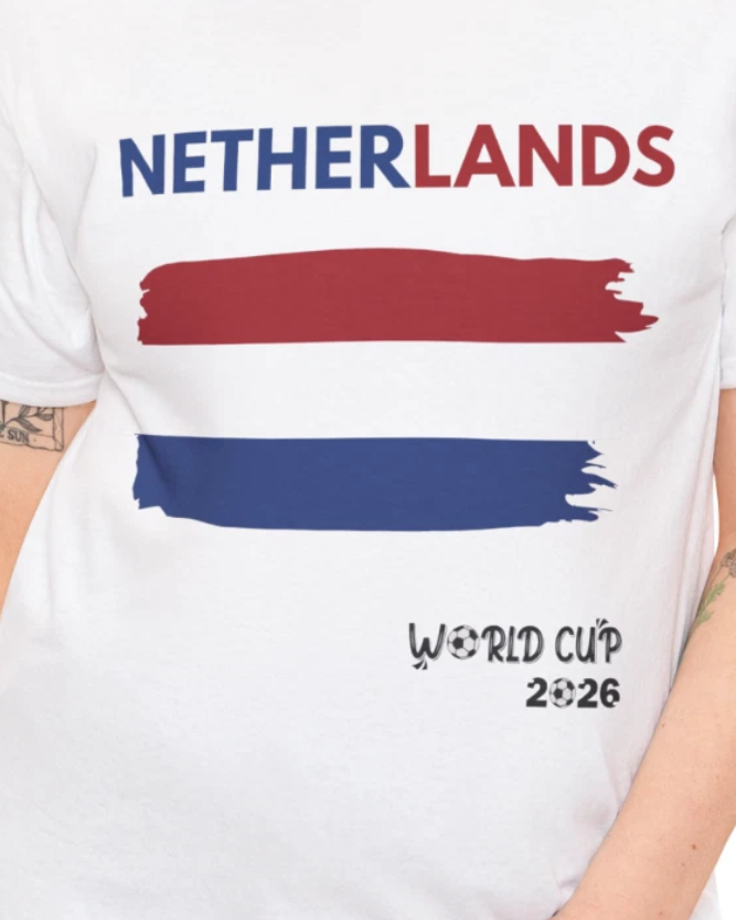 Netherlands World Cup 2026 Soccer Football T Shirt | Dutch Supporter Tee Unisex