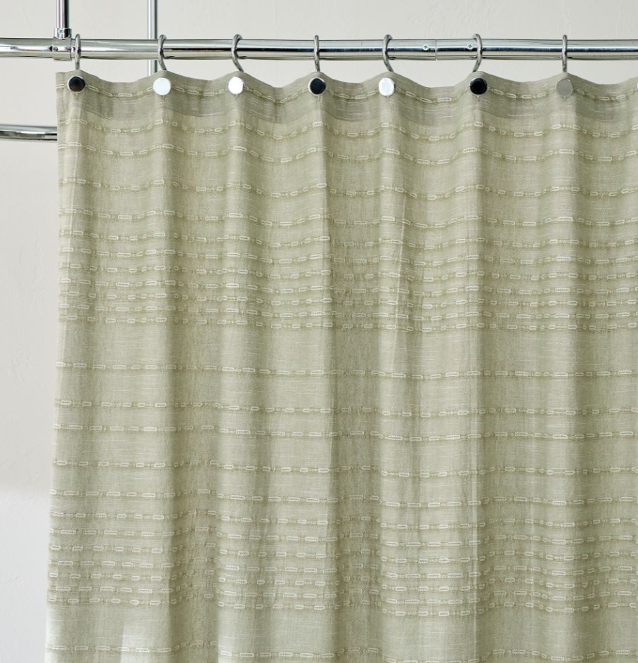 Reese Cotton Linen Shower Curtain