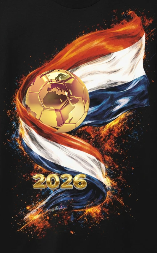 WC 2026 INSPIRED Cool Unisex Black T-Shirt - Netherlands