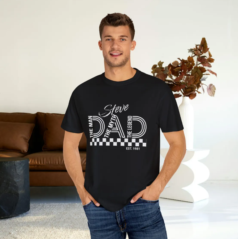 Dad The Man The Myth The Legend Shirt – Vintage Comfort Colors Father’s Day Gift Tee