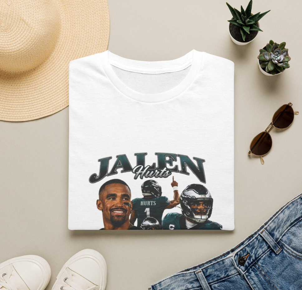 Jalen Hurts Portrait T-Shirt Philadelphia Eagles Football Tee, Philadelphia Eagles