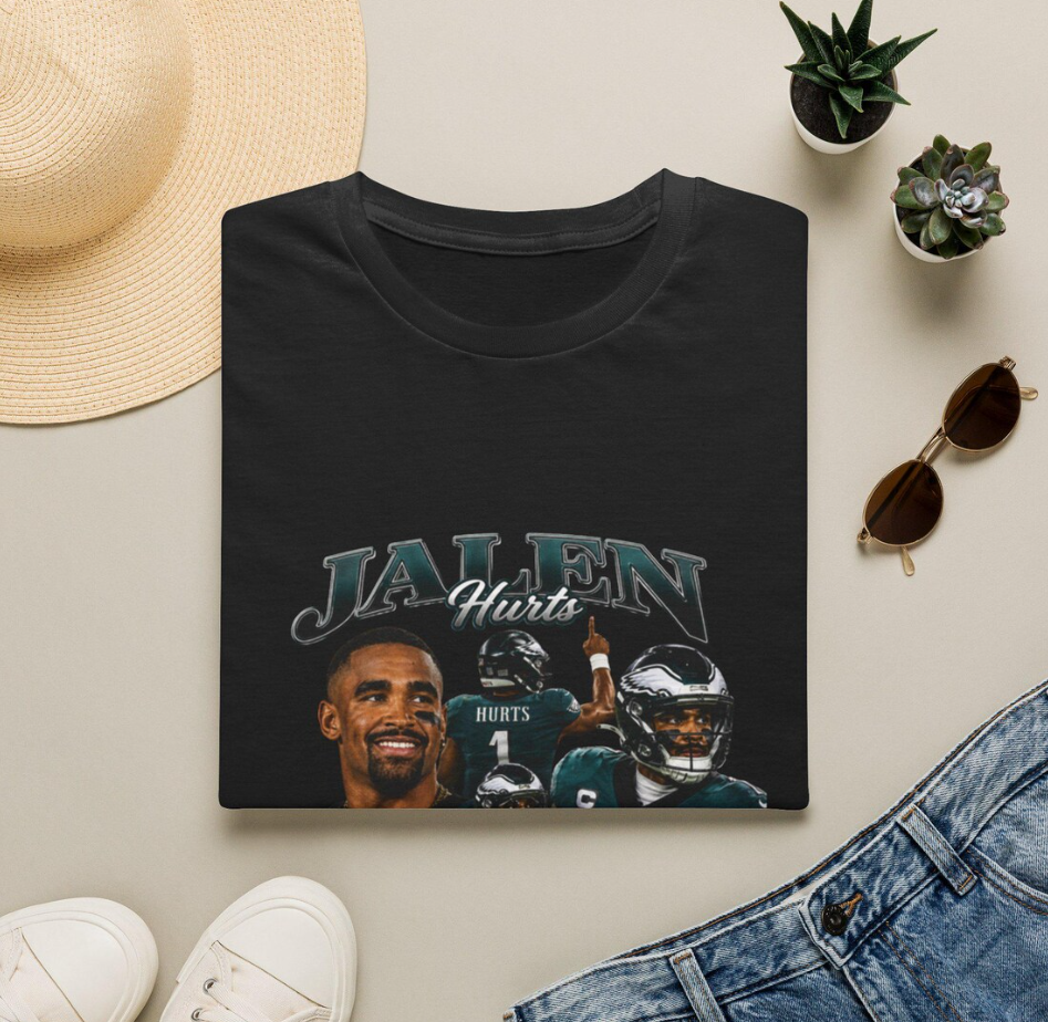 Jalen Hurts Portrait T-Shirt Philadelphia Eagles Football Tee, Philadelphia Eagles