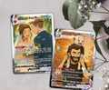 Custom Pokémon-Inspired Couple Keepsake Wedding & Anniversary Photo to Holo Card