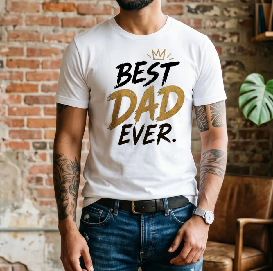 Best Dad Ever Shirt Gift for Men, Dad Life Printed Shirt, Funny Dad Shirt, Dad Appreciation Graphic Tee, Fathers Day Gift, Dad Birthday Gift
