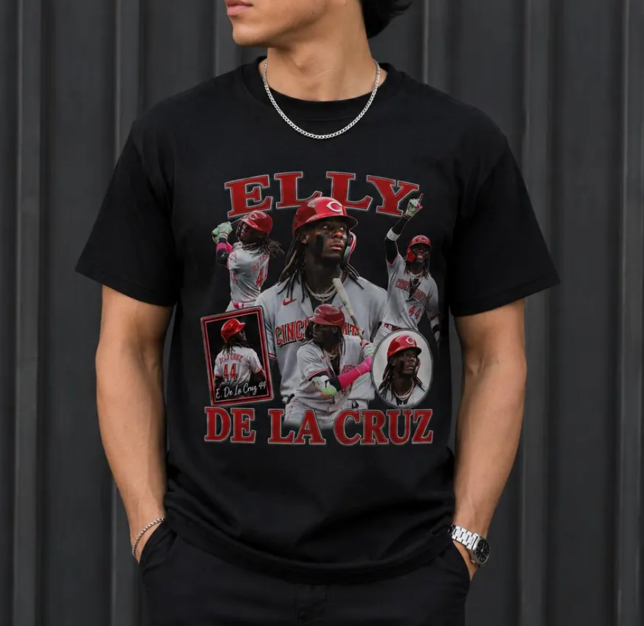 Elly De La Cruz T-Shirt Baseball Player Graphic, Cincinnati Reds MLB