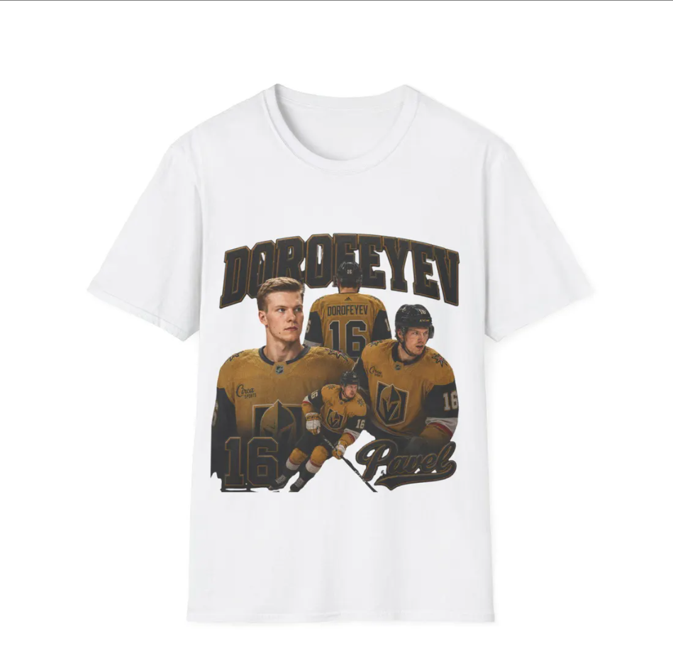 Pavel Dorofeyev Graphic T-Shirt Retro Team Photo, Number 16 Jersey Design