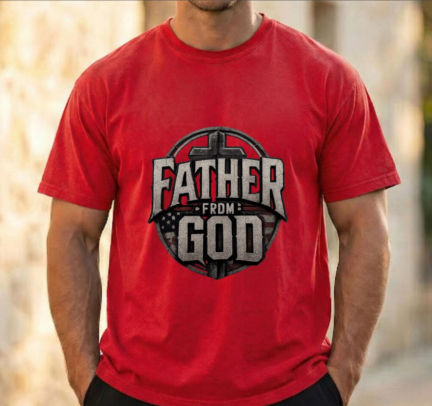 Father from God T-shirt, Father's Day gift, gift for dad, t-shirt for him, Christian gift for dad, Christian goods, Father's Day T-shirt