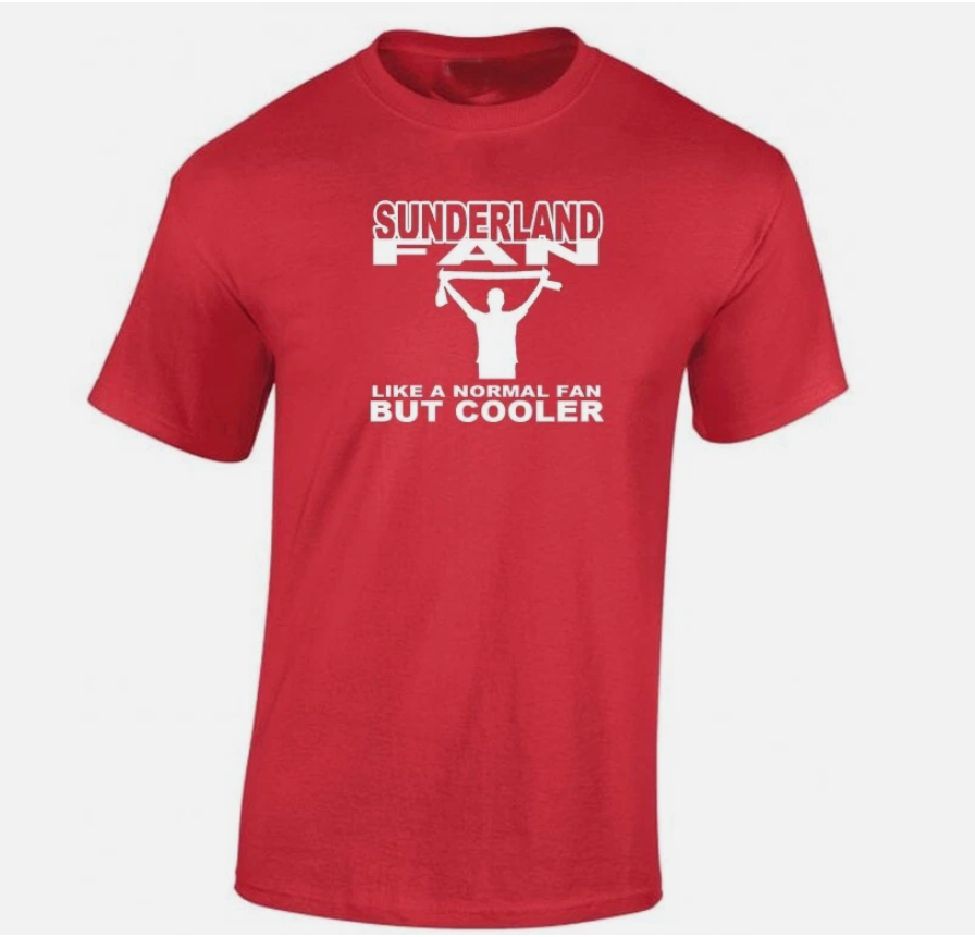 Sunderland T Shirt football fan design supporter fathers day or Christmas gift