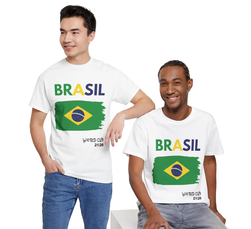 Brazil World Cup 2026 Soccer T‑Shirt | Brazilian Football Supporter Tee | Unisex