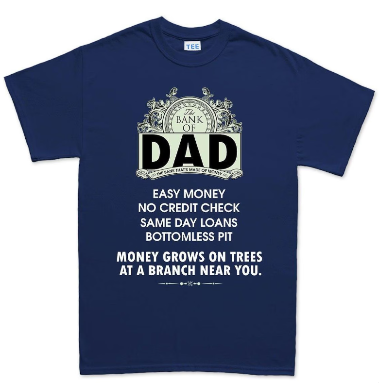 The Bank of Dad Shirt: Funny Father’s Day Tee for Papa