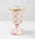 MacKenzie-Childs Rosy Check Pedestal Vase