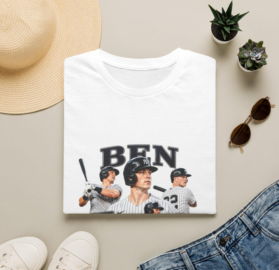 Ben Rice baseball collage T-Shirt player name tee, sports team design, NY Yankees shirt