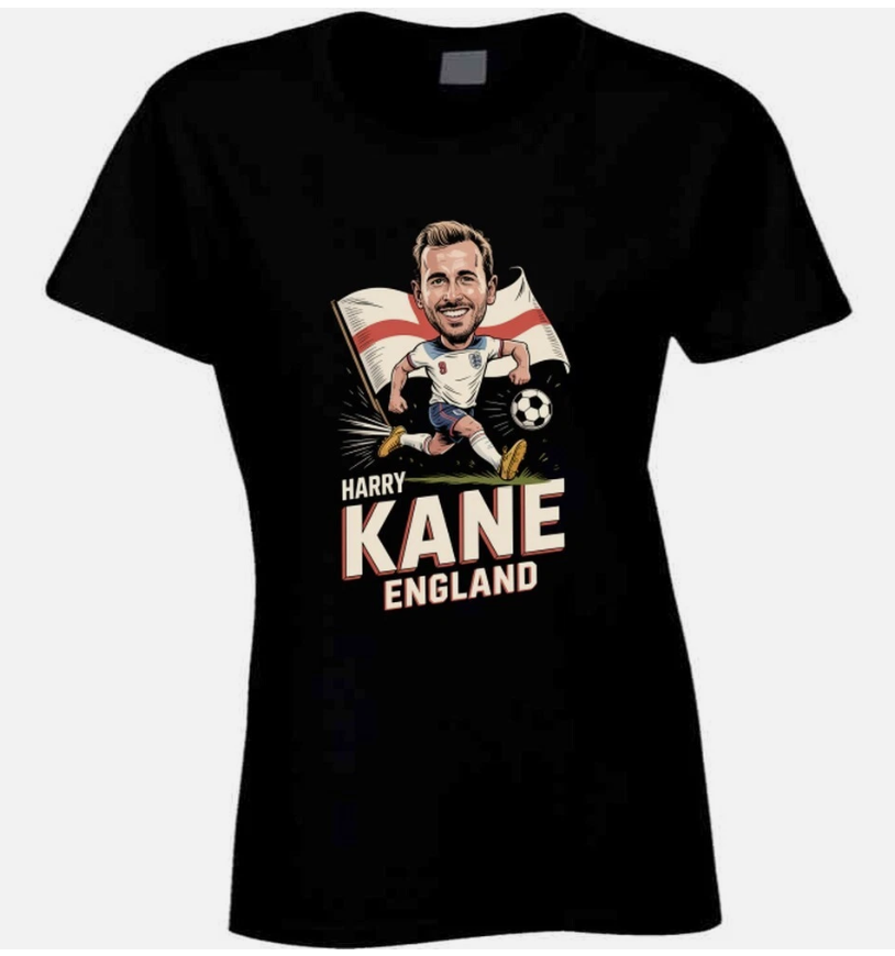 Harry Kane England Forward World Cup Soc T Shirt