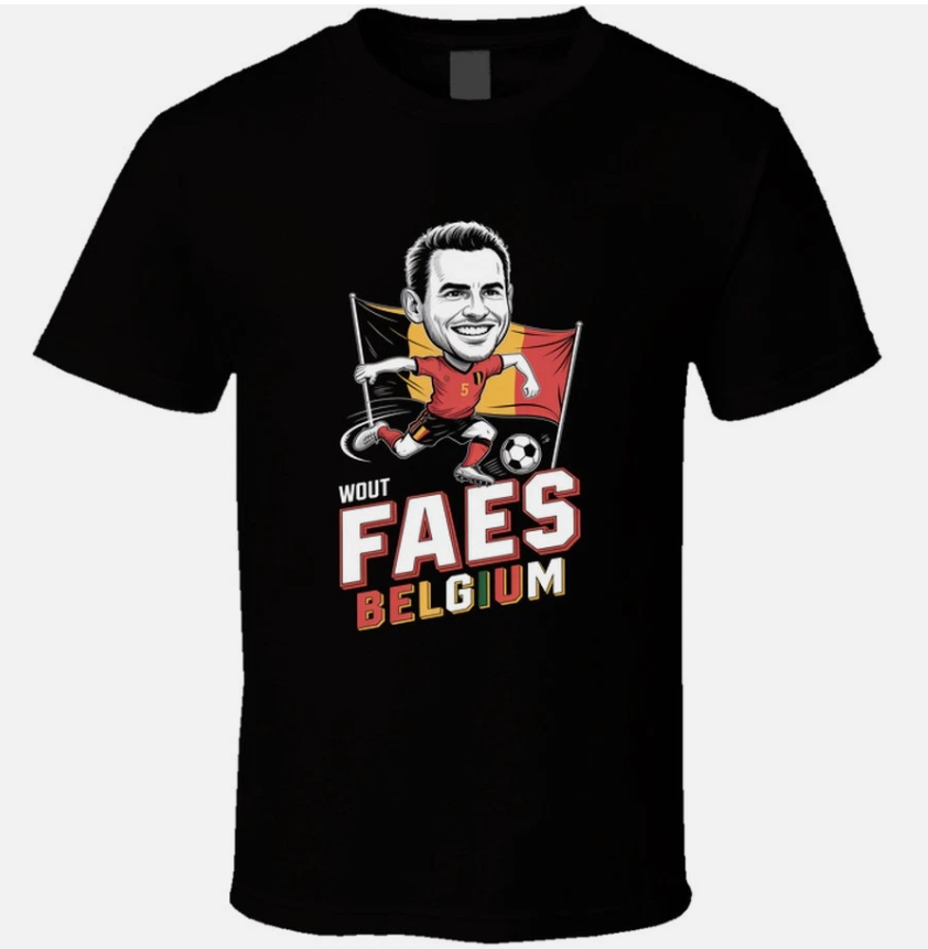 Wout Faes Belgium Defender World Cup Soc T Shirt