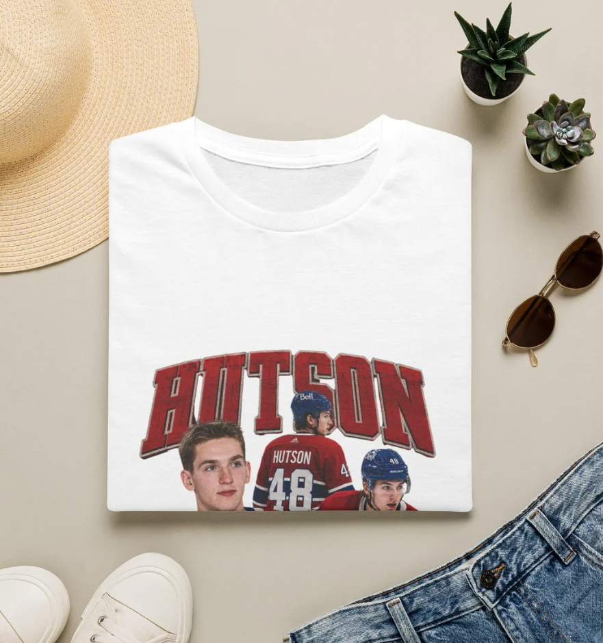 Lane Hutson Hockey Players T-Shirt Vintage Team Portrait,  Jersey Fan Tee
