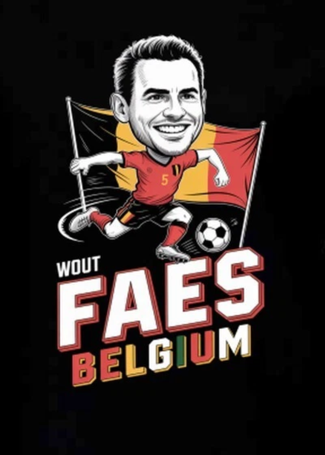Wout Faes Belgium Defender World Cup Soc T Shirt