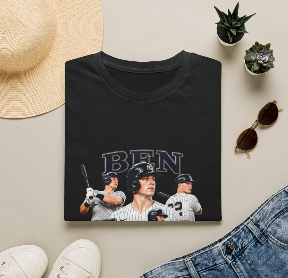 Ben Rice baseball collage T-Shirt player name tee, sports team design, NY Yankees shirt