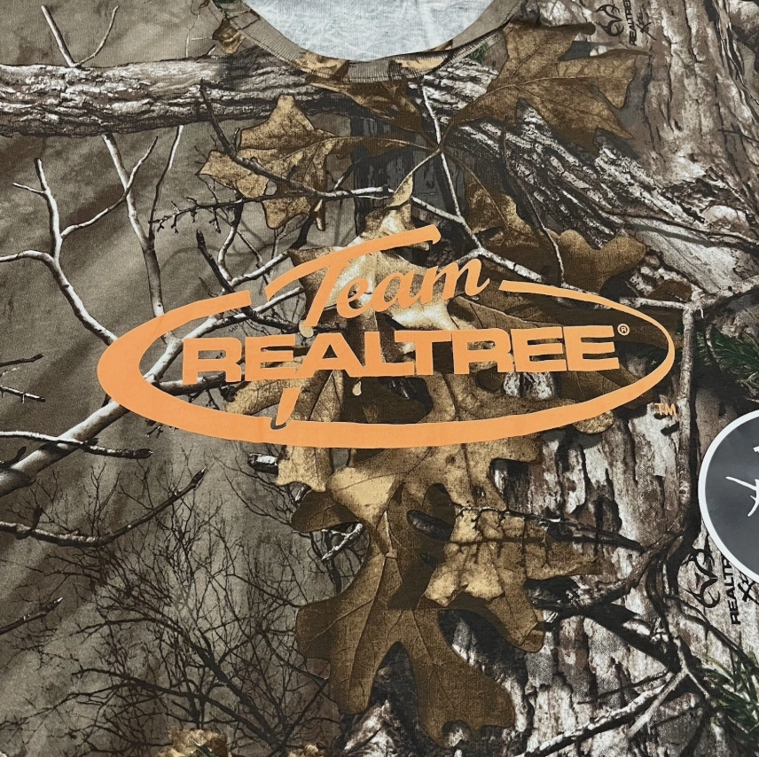 Team Realtree Camo Shirt Mens Adult Large Hunting Fishing Short Sleeve