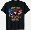 250 Anniversary USA 250th Years 4th July Independence Day T-Shirt