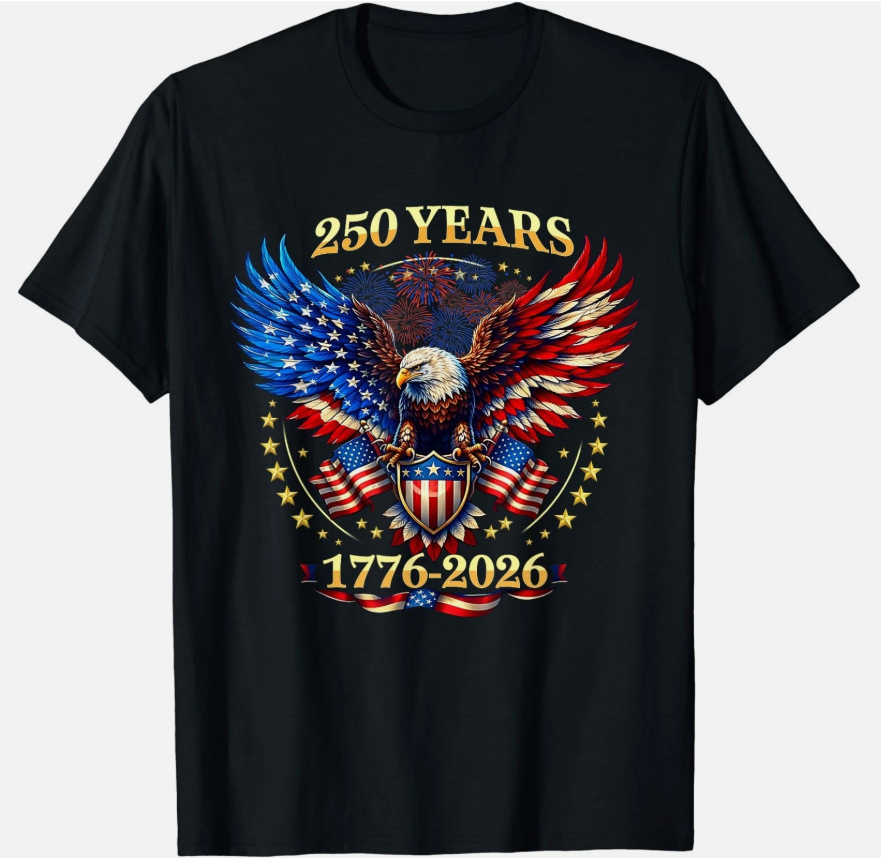 250 Anniversary USA 250th Years 4th July Independence Day T-Shirt