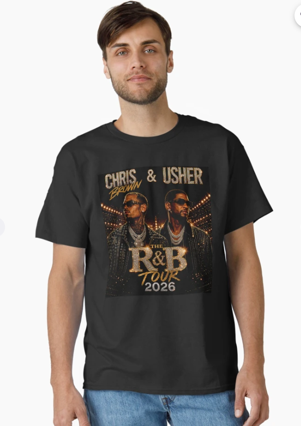 Chris Brown And Usher The RB Tour Raymond And Brown 2026 North America Classic T-Shirt