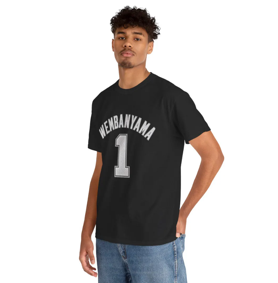 Victor Wembanyama San Antonio T Shirt Jersey Tee Edition