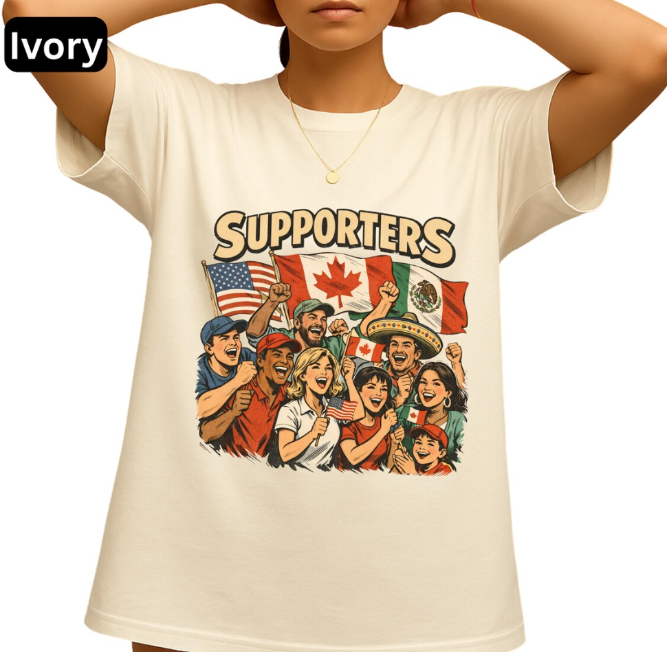 World Cup 2026 Soccer T-Shirt, USA Canada Mexico Supporters Tee, FIFA world cup 2026