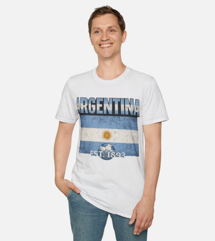 Argentina Flag Tee |Nation Heritage Collection Argentina EST.1893 T-Shirt
