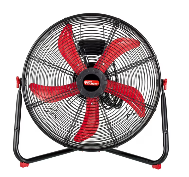 Hyper Tough 20-Inch HV Sealed Motor Drum Fan with 3-Speed Control, Wall Mountable