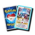 Personalized Pokemon-Themed Card with Display Stand - Anniversary Gift