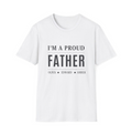 Proud Father T-Shirt – Father’s Day Gift for Dad – Family Matching Softstyle Tee – Customizable Dad Shirt