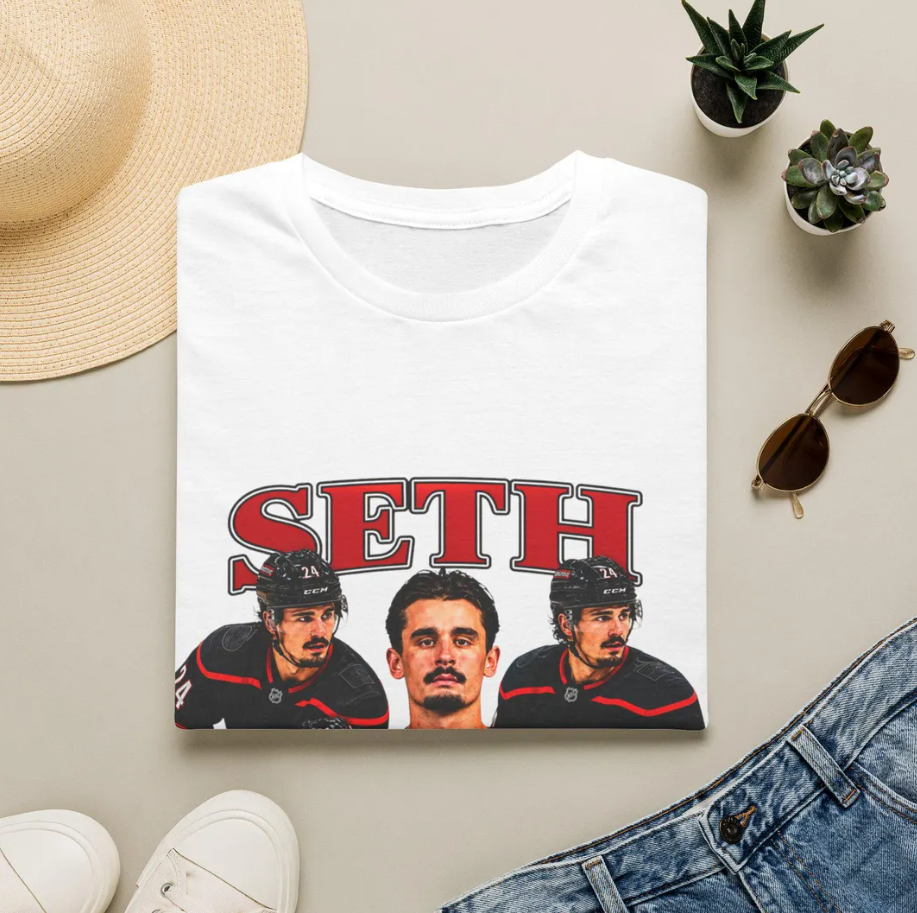 Seth Jarvis Hockey Player T-Shirt NHL Canes Fan Shirt, Carolina Hurricanes