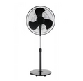 Mainstays 48-Inch Tall Pedestal Fan, 3-Speed Oscillating, Adjustable 18" Fan Head, Black, FS45-19MB