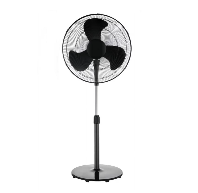 Mainstays 48-Inch Tall Pedestal Fan, 3-Speed Oscillating, Adjustable 18" Fan Head, Black, FS45-19MB