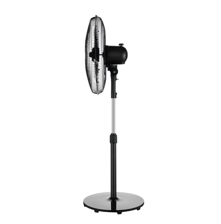 Mainstays 48-Inch Tall Pedestal Fan, 3-Speed Oscillating, Adjustable 18" Fan Head, Black, FS45-19MB