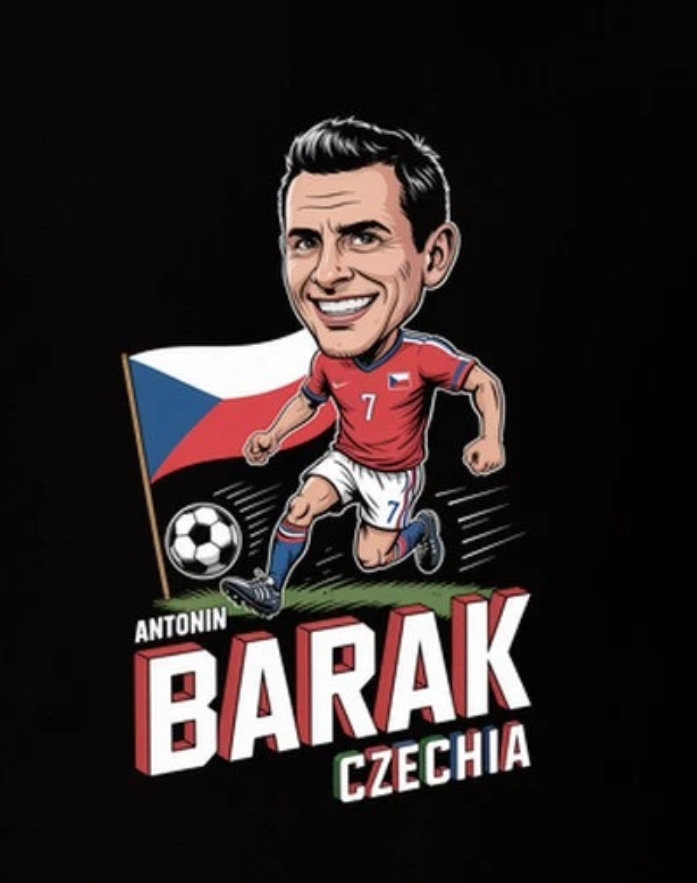 Antonin Barak Czechia Midfielder World C T Shirt