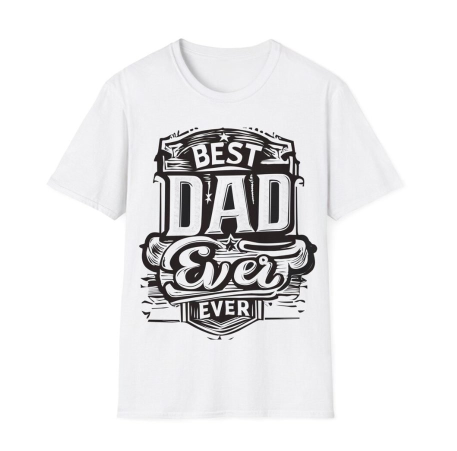 Father T-Shirt Gift for Dad & Grandpa – Birthday Gift Softstyle Cotton Fatherhood Tee