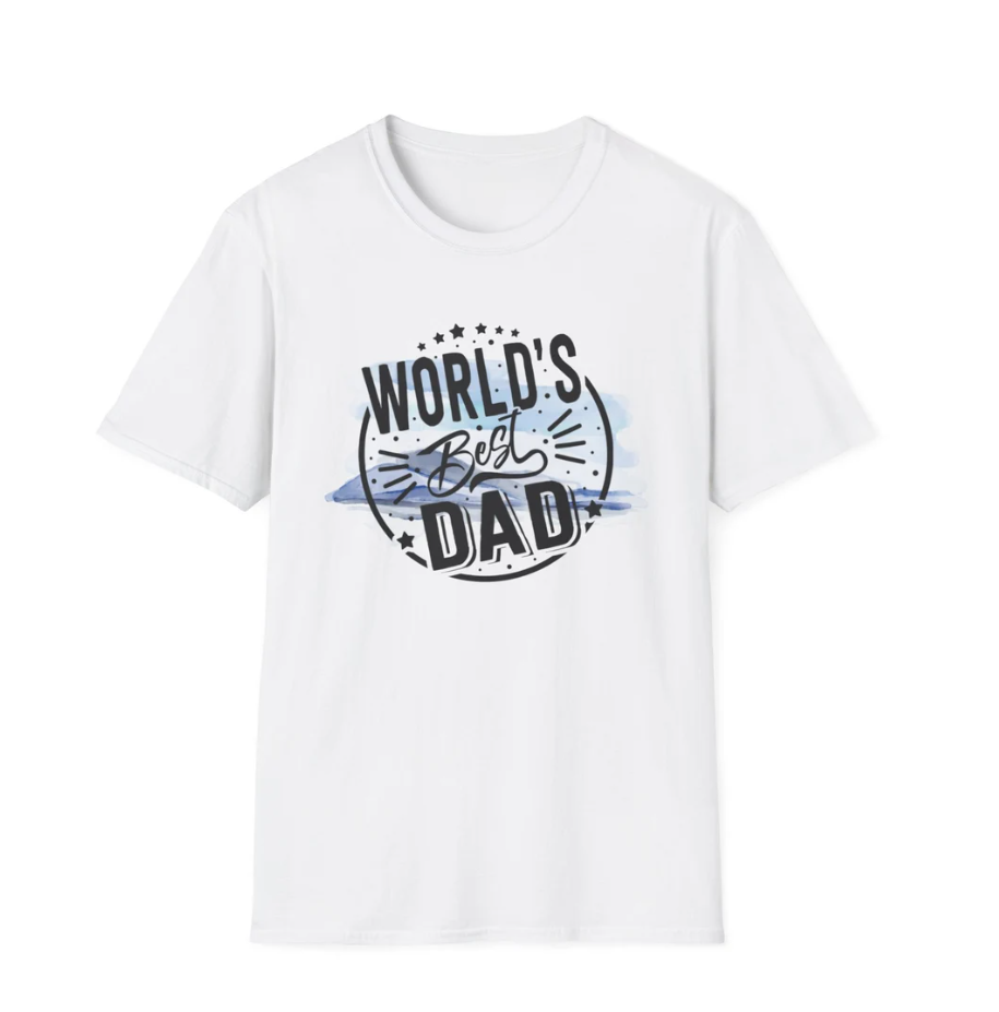 Worlds best dad shirt, gifts for dad, Fathers Day gift idea, awesome gift for dad, Unisex Softstyle T-Shirt