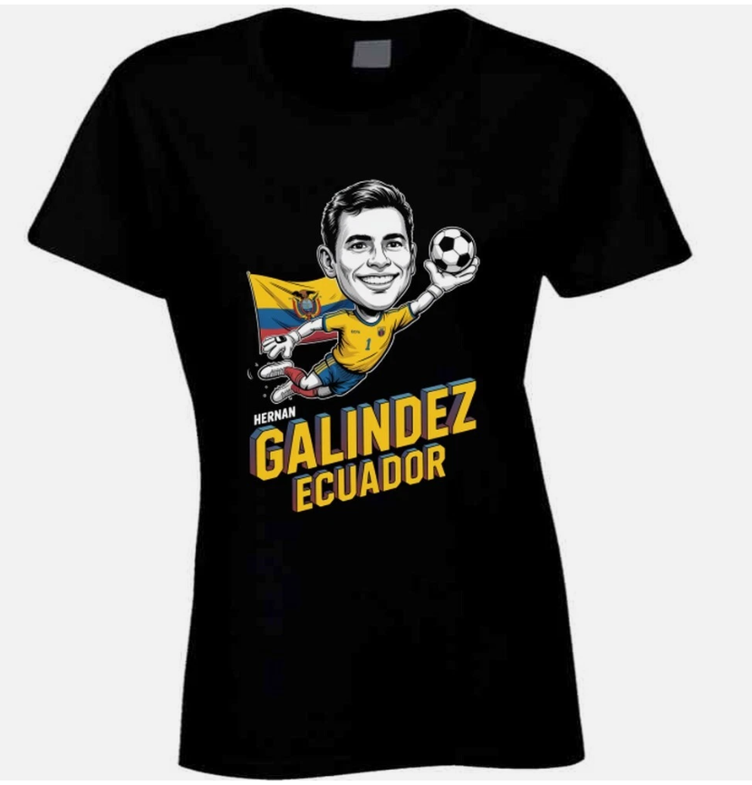 Hernan Galindez Ecuador Gk World Cup Soc T Shirt