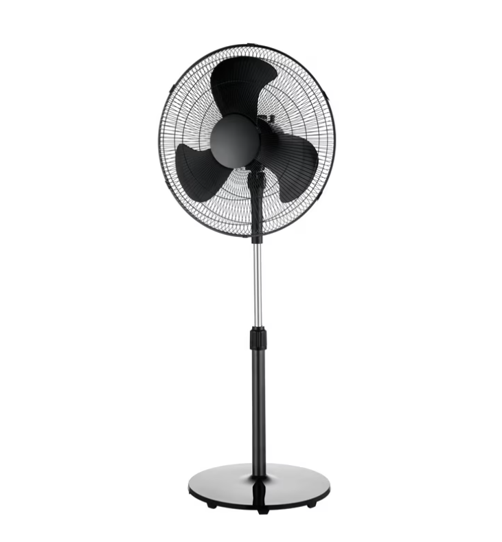 Mainstays 48-Inch Tall Pedestal Fan, 3-Speed Oscillating, Adjustable 18" Fan Head, Black, FS45-19MB