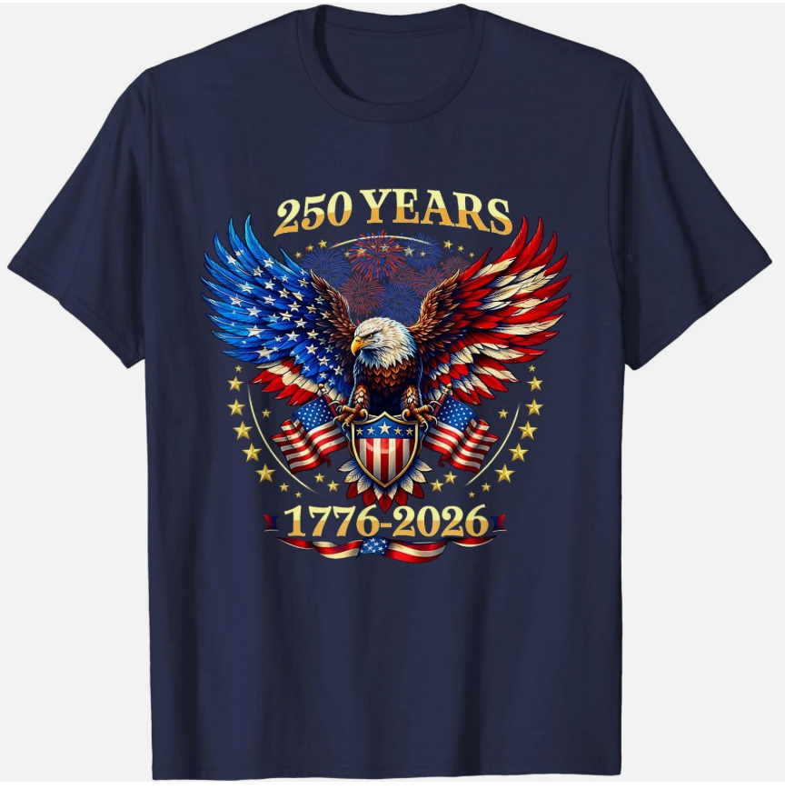 250 Anniversary USA 250th Years 4th July Independence Day T-Shirt